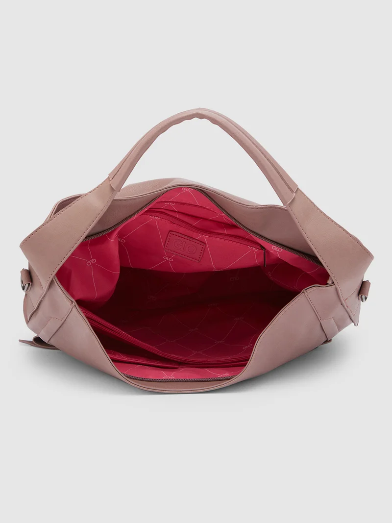 globus  Globus Women Taupe Solid Hobo Bag  | Best Price UAE
